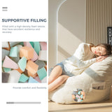 MAXYOYO Bean Bag Chair, Floor Sofa with Handle, Bean Bag Chairs for Adults and Kids, Teens Living Room Bean Bag, Accent Sofa Chair with Pocket for Gaming Reading Relaxing MAXYOYO