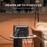 EF ECOFLOW Portable Power Station RIVER 2 Max 500, 499Wh LiFePO4 Battery/ 1 Hour Fast Charging, Up To 1000W Output Solar Generator (Solar Panel Optional) for Outdoor Camping/RVs/Home Use EF ECOFLOW