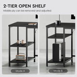 Ｍａｉｈａｉｌ Maihail Home Office Desk with Drawers Adjustable Shelves, 59 inch Writing Desk with File Cabinet, Large Computer Desk with Storage, Vintage, Black Maihail