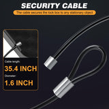 Portable Gun Safe for Pistols, Small Handgun Lock Box with Combination Lock or Key Lock, Portable Travel Pistol Safe for Travel, Home, Car (Large-Key) PACOLO