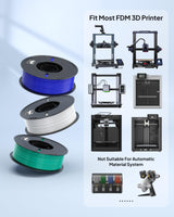 ELEGOO TPU Filament 1.75mm Red 1KG, 95A Flexible Soft 3D Printing Filament Dimensional Accuracy +/- 0.02mm, 1KG Spool(2.2lbs) for Most FDM 3D Printers ELEGOO