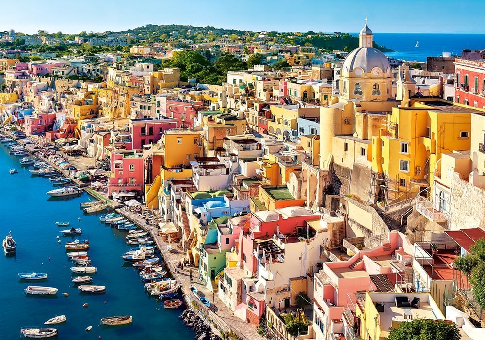 CASTORLAND 500 Piece Jigsaw Puzzles, Corricella, Italy, Seaside, Summer Holiday Place, Adult Puzzle, Castorland B-53742 Castorland