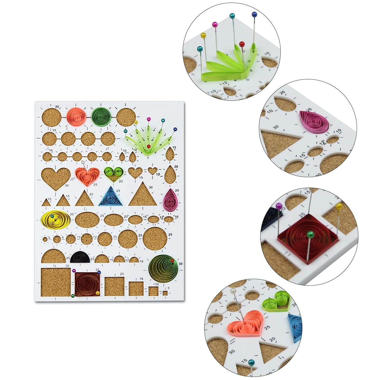 YURROAD Quilling Paper Set with 900pcs 5mm Quilling Paper Strips Filigree Tool Kit and Quilling Board Slotted Pen Curling Coach Crimper YURROAD