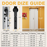 Bifold Barn Doors 40" (20" x 2) x 84" with Hardware Kit & Handle, MDF Panel Closet Pantry Door Interior Sliding Folding Door, Solid Wood Barn Door PVC Surface Easy Assembly, K-Shape JUJUBON