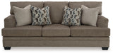 Signature Design by Ashley Stonemeade Casual Sofa with 4 Toss Pillows, Dark Brown Signature Design by Ashley