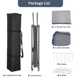 GDY 11x11 Pop Up Canopy Tent, Outdoor Canopy with Netting, Outdoor Gazebo for Backyard, Tent with Wheeled Cover Bag, Blue. GDY