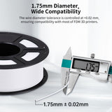 ANYCUBIC PETG Filament 1.75mm, 3D Printer Filament, Dimensional Accuracy +/- 0.02mm, Exceptional Toughness, Print with Most FDM 3D Printers, 1KG Spool, White ANYCUBIC