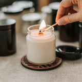 50 Set Wood Candle Wicks 3 Widths, DIY Candle Making Supplies Wooden Wicks with Iron Stands for Handmade Candles Including 20Set 5.1x0.51in, 20Set 5.9x0.59in, 10Set 5.9x0.75in Natural Wood Wick SWIGRANCE