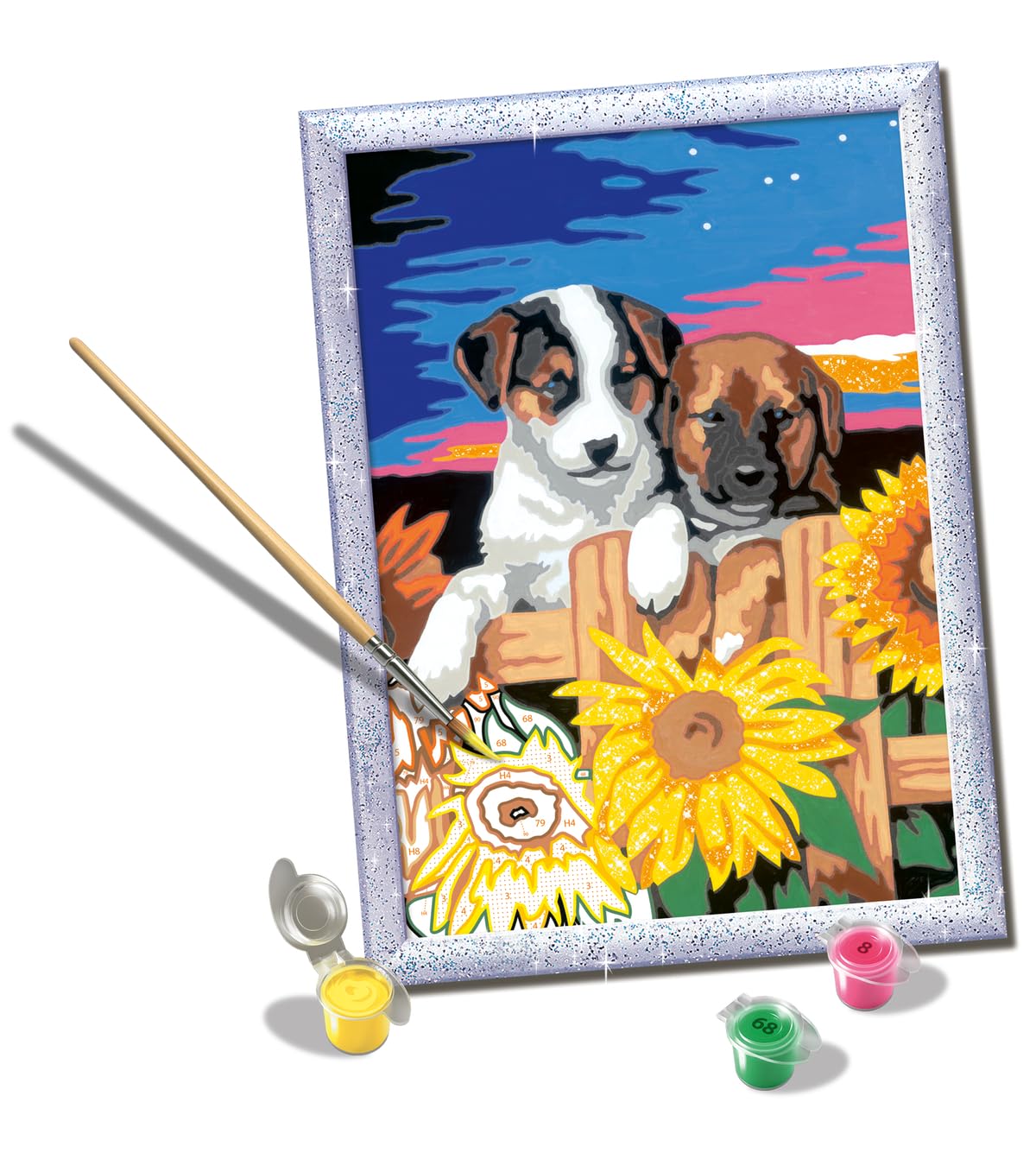 Ravensburger Sunset Paw-Fection Paint by Numbers Kit for Kids - 23569 - Painting Arts and Crafts for Ages 9 and Up Ravensburger