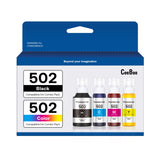 Compatible 502 Ink Bottles Replacement for Epson Compatible 502 Ink Refill Bottles ( Not Sublimation Ink ) Use for ET-2850 ET-3830 ET-3850, 4 Bottles CEEBOO