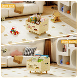 Wood Kids Bookshelf, Montessori Bookshelf, With 2 Adjustable Dividers, Suitable Kids Rooms, Nursery & Classroom, Kids Bookshelf And Toy Storage, Toddler Book Rack, Nursery Book Shelves, Kids Bookcase BPMFDTNL