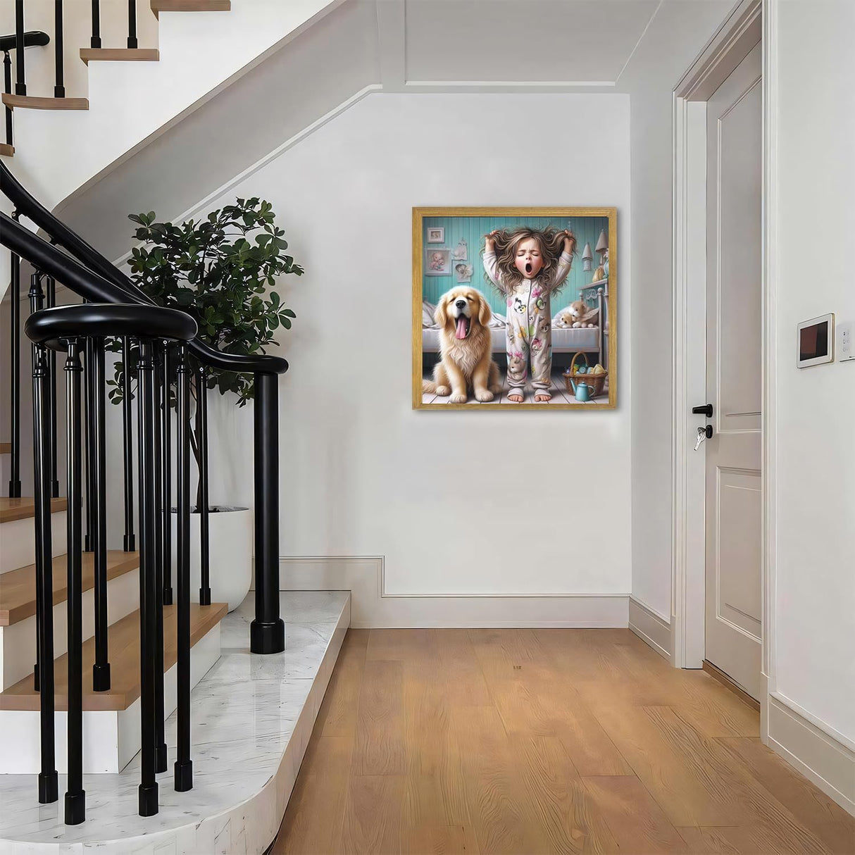 DAZZLEDOTS Diamond Art Kits for Adults, Girl Diamond Painting Kits for Beginner Dog DIY Round 5D Full Drill Diamond Dots Crafts for Home Wall Decor Gifts 13.7x13.7 Inch DAZZLEDOTS