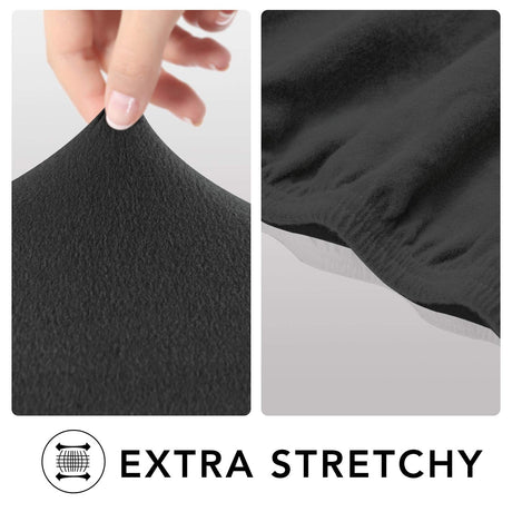 PureFit Super Stretch Sofa Slipcover – Spandex Non Slip Soft Couch Sofa Cover, Washable Furniture Protector with Non Skid Foam and Elastic Bottom for Kids, Pets （Sofa, Dark Gray） PureFit