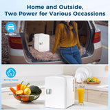 Antarctic Star Compact Refrigerator, Portable Mini Fridge, Skin Care 4L Capacity/6 Cans, for Bedroom, Car, Office & Dorm, Small Cooler for Cosmetics, Beverage and Food, White Antarctic Star