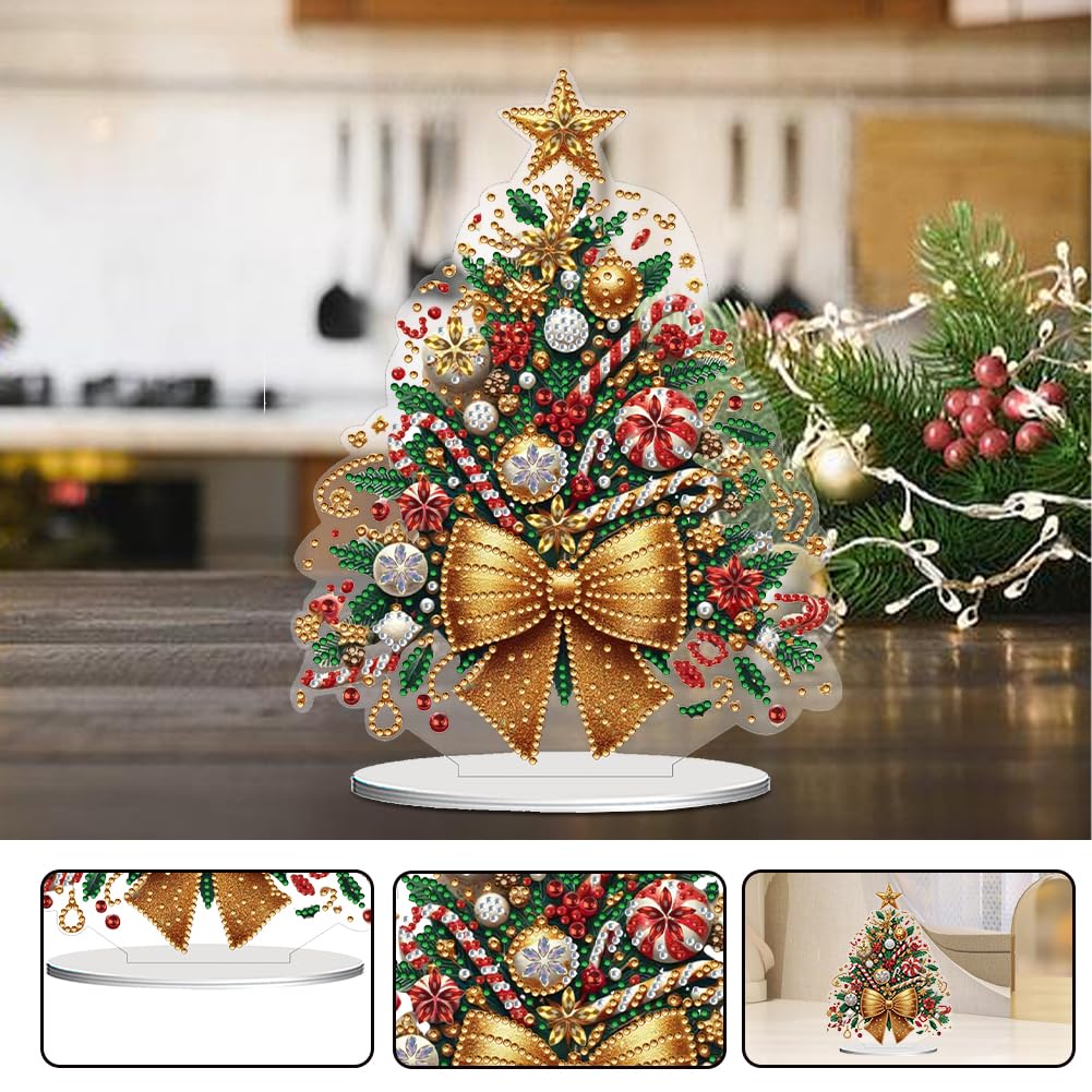 Sulunmo Diamond Art Kits for Adults - Diamond Painting Ornaments, DIY 5D Diamond Art Statues Diamond Dots Sculpture(Christmas Tree-139) Sulunmo