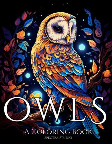 Owls: A Coloring Book Majosta