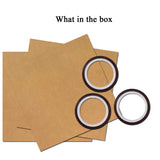 YTFGGY 3 Pack Teflon Sheets for Heat Press 15x15 and 3 Rolls Heat Transfer Tape 10mm Non Stick Transfer Sheet Heat Press Tape Set for Sublimation PTFE Teflon Sheet Heat Resistant YTFGGY