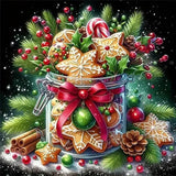 Christmas Cookie Cup Diamond Painting Kits for Adults, 5D Winter Diamond Art Kits for Adults Beginners, DIY Full Round Drill Diamond Dot Painting Gem Art Kits for Adult, Home Wall Decor 13.8x13.8 Inch LKHMVCA
