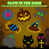 Worgree Halloween Crafts for Kids, 36 Pcs DIY Wooden Magnets Art Craft Supplies Painting Kit for Boys Girls Ages 4-8 8-12 Halloween Party Favors Gifts Basket Treat Goodie Bag Stuffers Classroom Prizes Worgree