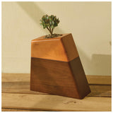 AspenStudio Plant Urn with Ceramic Pot with Magnetic Joint Solid Wooden Urn for Adult Human Ash Cremation Funeral Handcrafted Wood Urn Decorative Urn Large Urn Interior Aspen Studio