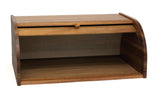 Lipper International Acacia Wood Rolltop Bread Box, 16" x 10-3/4" x 7" Lipper International