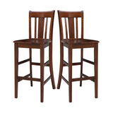 International Concepts San Remo Stool Barstool, Espresso IC International Concepts