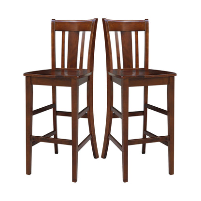 International Concepts San Remo Stool Barstool, Espresso - WoodArtSupply