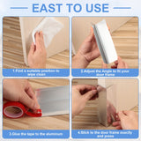 4 Pcs 5.91 x 1.77 Inch Garage Door Seal Garage Door Guards Weatherproofing Garage Door Shield Seal Strip Door Sweep Barrier with Adhesive Tape for Garage Indoor Outdoor Home Lounsweer