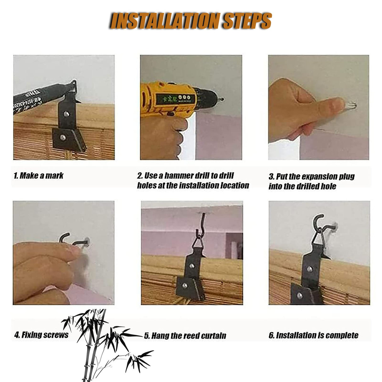 Retro Bamboo Blind Bamboo Roll Up Blinds Bamboo Roll Up Shades Bamboo Shades Blinds, Bamboo Roller Blinds for Outdoor Blinds for Patio Waterproof Outdoor/Indoor 26×67in/66×170cm （W×H） Green OCAZI