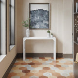 ROOMTEC Narrow Console Tables for Entryway, 46" Solid Wood Console Table Behind Couch, Farmhouse Entryway Table with Storage, Console Tables for Living Room, Hallway, Foyer (White, Console Table) ROOMTEC