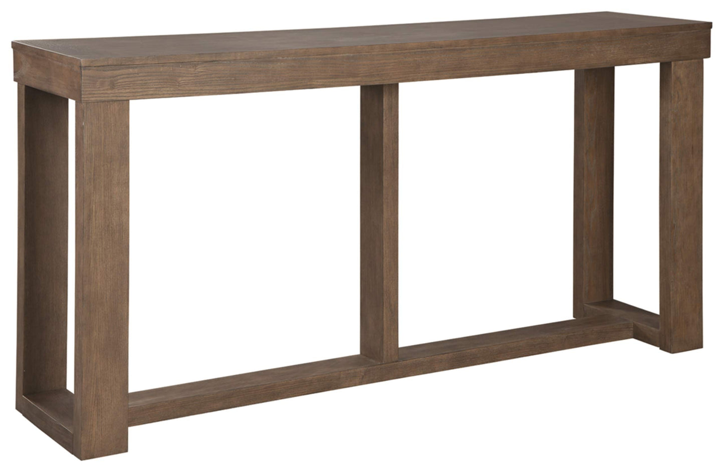 Signature Design by Ashley Cariton Contemporary Sofa Console Table, Grayish Brown - WoodArtSupply