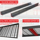 PMKES 67" Wide Garage Shelving Unit, 67" W x 24" D x 68" H, Heavy Duty Garage Storage Shelves,3500 LBS Capacity, Industrial Adjustable Shelves for Basement Warehouse PMKES