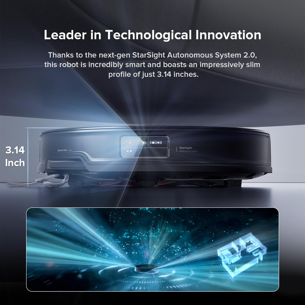 roborock Saros 10R Robot Vacuum and Mop, Powerful Suction, Zero-Tangling, 3.14’’ Ultra Slim, FlexiArm Riser Technology for Carpet & Floor, Corner & Edge Cleaning, Self-Emptying, Hot Air Drying, Black roborock