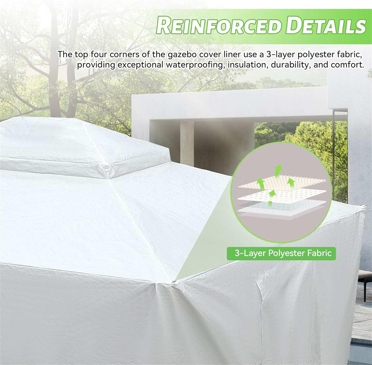 12x14ft Hardtop Canopy Gazebo Cover Outdoor Universal Winter Shelter with Side Walls and Mesh Windows Waterproof Durable Design Perfect for Backyard Patio Storage Weather Protection HbasdLH