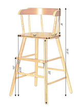 WDB WEBDIRECTBRANDS, INC. Sargent's Sons Amish Style Wooden Youth Chair, Desk, Youth Dinning Chair with Step & Arms | (Clear Coat Finish) WDB WEBDIRECTBRANDS, INC.