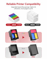 PG-210XL/CL-211XL Ink Cartridges Compatible Replacement for Canon 210 211, 210XL 211XL Ink Combo Pack Use to Canon MP495 MP280 MP490 MP480 MP270 MP240 MX420 MX410 MX350 (2 Pack) Axlio