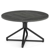 Tribesigns Round Conference Table, 47" Small Meeting Table for 4 People, Circle Seminar Table Reception Negotiation for Office Conference Room (Only Table) (Grey) Tribesigns