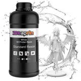 OLAPRIN 3D Printer Resin, Rigid Resin with Clear Details, Fast Curing, High Precision Resin, Low Odor, Widely Compatible with All Resin 3D Printers (White, 1kg) OLAPRIN