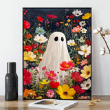 xcemhil Halloween Paint by Numbers Kit for Adults, Ghost Painting by Numbers, Adult Paint by Number Kits Suitable for Gifts and Interior Decor 16x20 Inch xcemhil