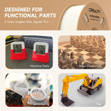 Official Creality Hyper PLA Filament 1.75mm, High Speed PLA 30-600mm/s 3D Printer Filament, Dimensional Accuracy +/-0.02mm, Fit Most FDM 3D Printers，1KG(2.2lbs) Spool White Creality