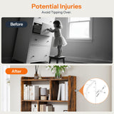 HOOBRO 6 Cube Bookshelf, 4 Tier Bookcase with Legs, Mid-Century Modern Bookshelves, Large Open Storage Shelf, Wooden Book Case for Living Room, Bedroom, Office, Kitchen, Rustic Brown FG116SJ01 HOOBRO