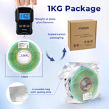 AMOLEN TPU 3D Printer Filament, Transparent Multicolor Rainbow TPU 1.75mm, Color Change Flexible Soft TPU 3D Printing Filament Supports High Speed, 1kg Spool(2.2lbs), Blue Green Orange AMOLEN