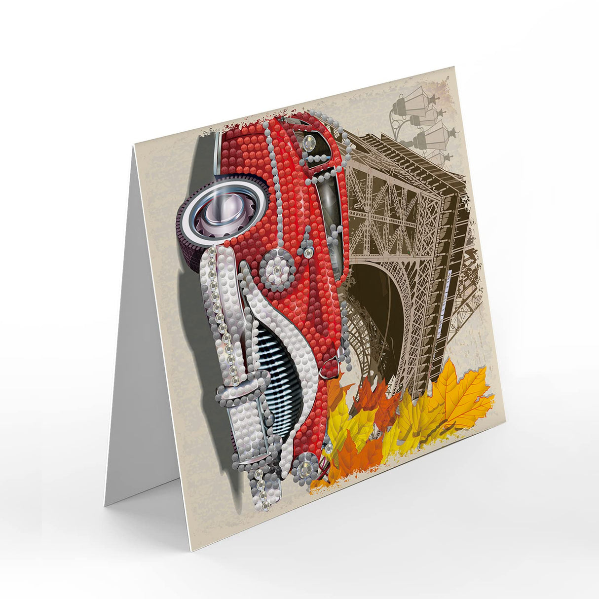 LUSandy 8 Packs DIY 5D Diamond Painting Car Cards Kits for Adults Car Motorcycle Basketball Diamond Art Greeting Cards Art Gifts for Birthday and Holiday Family and Friends LUSandy