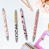 Qilery 25 Set Stainless Steel Pen Resin Blank Pens for UV Dtf Wraps Sublimation Pens Gifts Resealable Pouch Bag and Holographic Thank You Cards Set for DIY Glitter Pen Epoxy Pen Craft Blanks Gel Pen Qilery