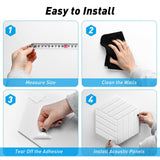 Podazz 12 Pack Sound Proof Foam Panels for Walls 12" X 10" X 0.4" Acoustic Panels Hexagon Self Adhesive, High-Density Padding Absorption Panel Used in Home and Offices (White) Podazz