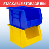 Akro-Mils 30239 AkroBins Plastic Storage Bins, Space-Saving Stackable Bins for Garage, Pantry, Craft Organization, 11-" x 8-" x 7-", Clear, 6-Pack Akro-Mils