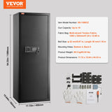 VEVOR 8-10 Rifles Gun Safe, Rifle Safe with Lock & Digital Keypad, Quick Access Tall Gun Storage Cabinet with Removable Shelf, Rifle Cabinet for Home Rifle and Shotguns VEVOR