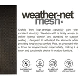 Amazonia Franklin 11-Piece Rectangular Extendable Patio Dining Set | Teak Finish and Weather-Net Technology | Ideal for Outdoors and Indoors Amazonia