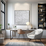 Bgraamiens Puzzle-The Lines -1000 Pieces Black and White Simple Fashion Challenge Blue Board Jigsaw Puzzles Bgraamiens