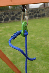 Sportspower Swing n' Play Wooden Outdoor Backyard Playhouse with Swing, Picnic Bench and Flower Boxes, Brown Sportspower